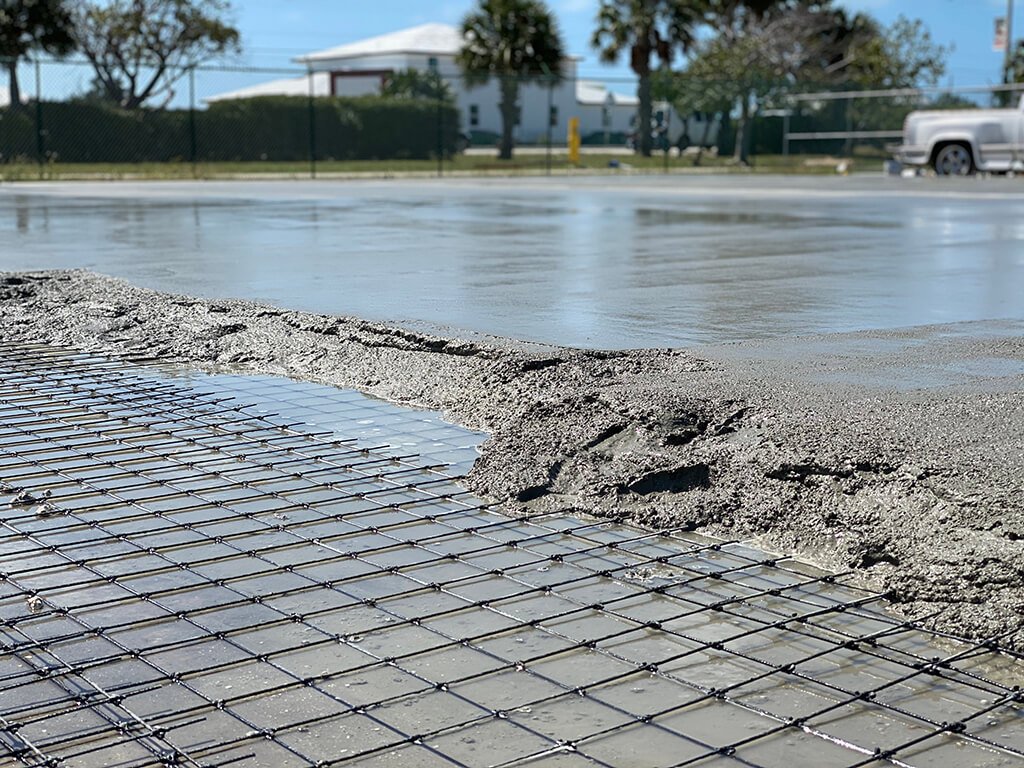 Construcción de suelos de hangares para aviones